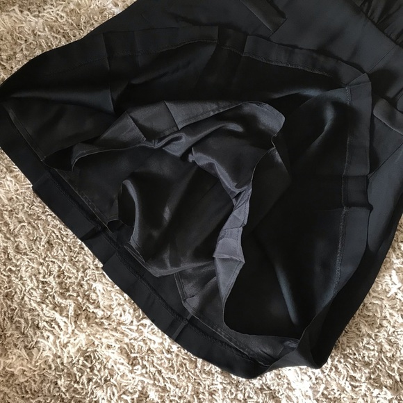 J. Crew Black Shirt Midi Dress Pleated Skirt Glass Buttons - Picture 10 of 13